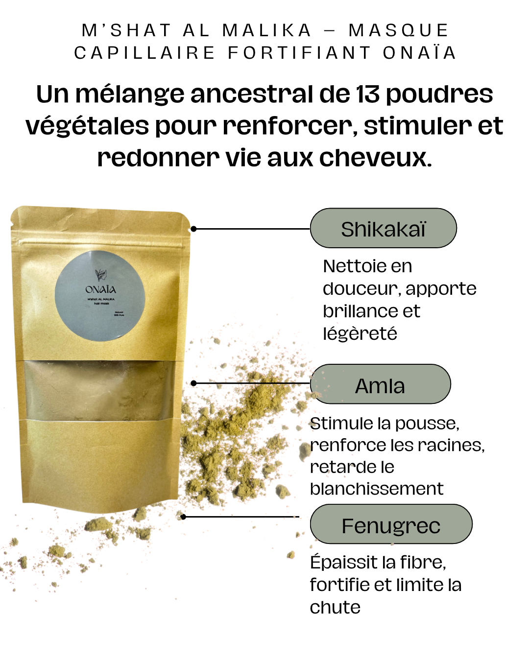 M’shat Al Malika, Masque capillaire