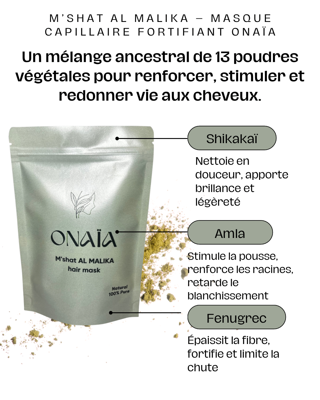 M’shat Al Malika, Masque capillaire